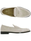 Penny Suede Loafers Ivory - BRUNELLO CUCINELLI - BALAAN.