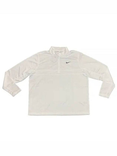 Men's Dry Fit Essential Half Zip Long Sleeve T-Shirt White - NIKE - BALAAN 2