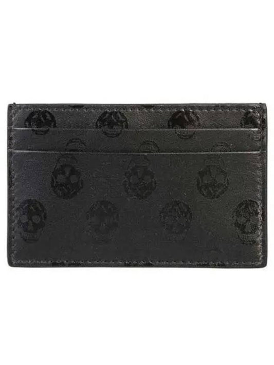 Skull Leather Card Wallet Black - ALEXANDER MCQUEEN - BALAAN 2