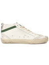 Mid Star High Top Sneakers Green White - GOLDEN GOOSE - BALAAN 5