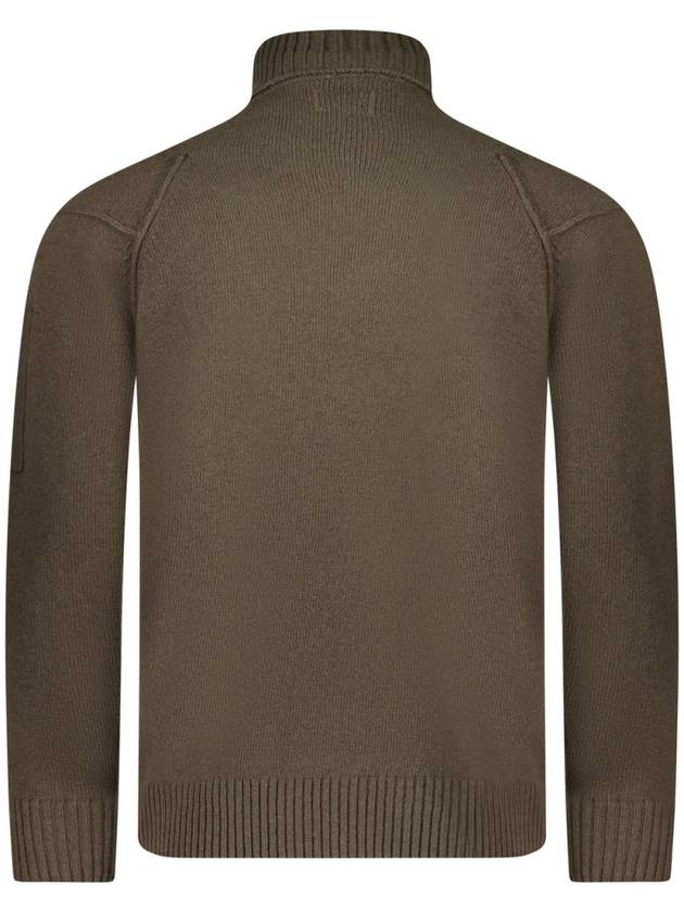 Lambswool GRS Knit Turtleneck Brown - CP COMPANY - BALAAN 3