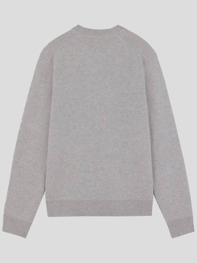 Fox Head Knit Top Light Grey - MAISON KITSUNE - BALAAN 3