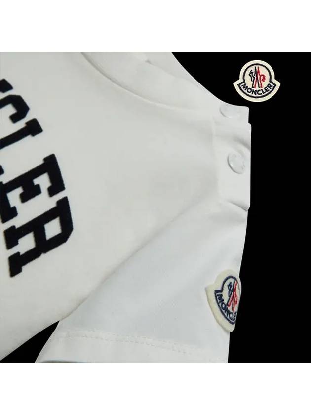 Baby Boys Logo T Shirt White 8C00004 8790N 034 - MONCLER - BALAAN 5