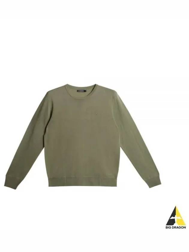 Lyle Light Merino Wool Knit Top Oil Green - J.LINDEBERG - BALAAN 2