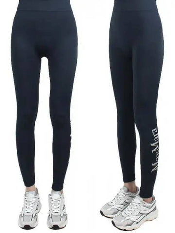 S Women Basilea Leggings Blue 006 270626 1119782 - MAX MARA - BALAAN 1