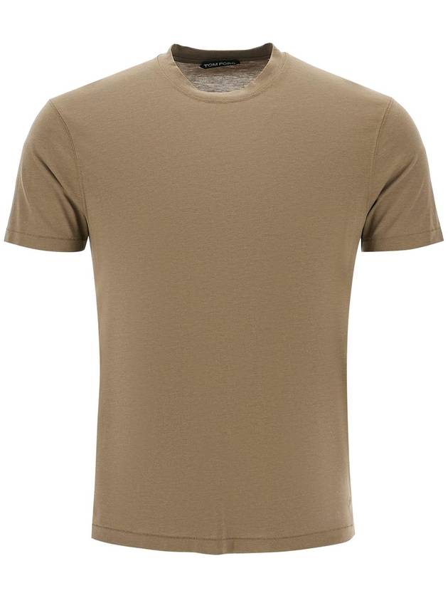 cotton-lyocell t-shirt - TOM FORD - BALAAN 1