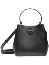 McGraw Small Tote Bag Black - TORY BURCH - BALAAN 3