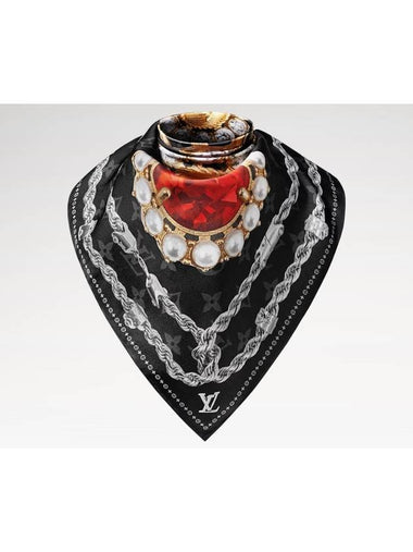 M90699 LV Dynasty Brooch Silk Square - LOUIS VUITTON - BALAAN 1