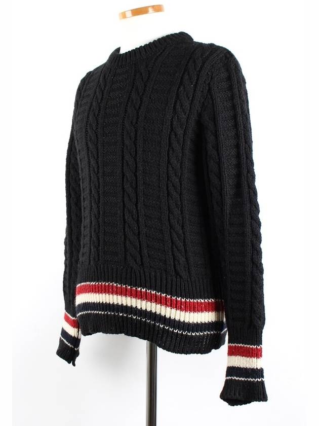 Donegal stitch knit 1 95 - THOM BROWNE - BALAAN 2