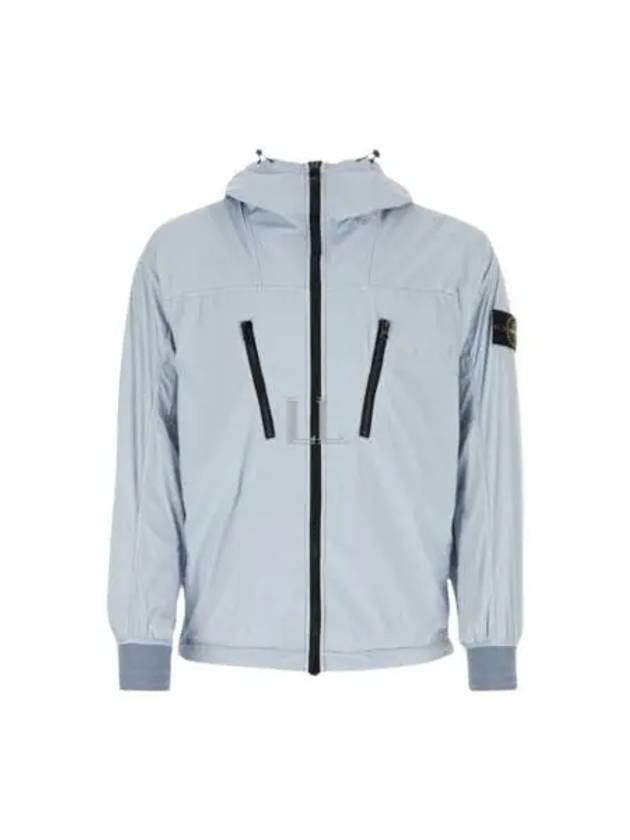 Skin Touch Nylon TC Hooded Jacket Sky Blue - STONE ISLAND - BALAAN 2