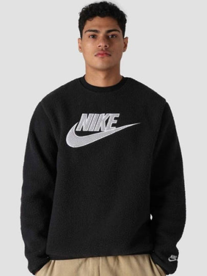 Sportswear Essential Sherpa Sweatshirt Black - NIKE - BALAAN 2