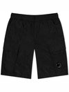 Chrome R Bermuda Shorts Black - CP COMPANY - BALAAN 3