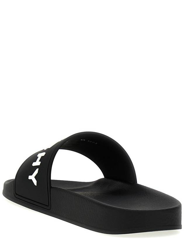 Logo Rubber Slide Slippers Black - GIVENCHY - BALAAN 4