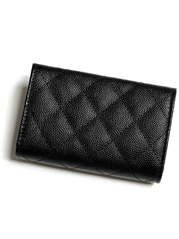 Gold caviar card wallet black - CHANEL - BALAAN 4