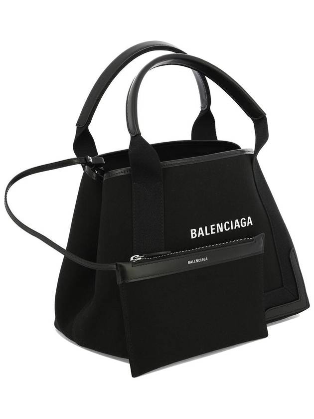 Cabas Logo Canvas Small Tote Bag Black - BALENCIAGA - BALAAN 4