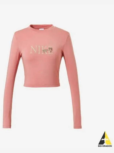 Women s Sportswear Chill Knit Long Sleeve Crop 618 - NIKE - BALAAN 1