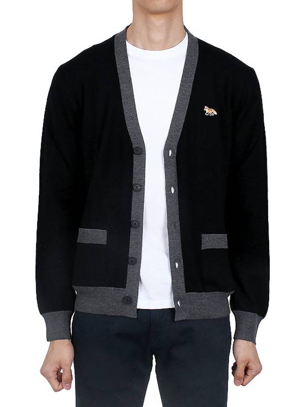 Baby Fox Patch Regular Cardigan Black - MAISON KITSUNE - BALAAN 4