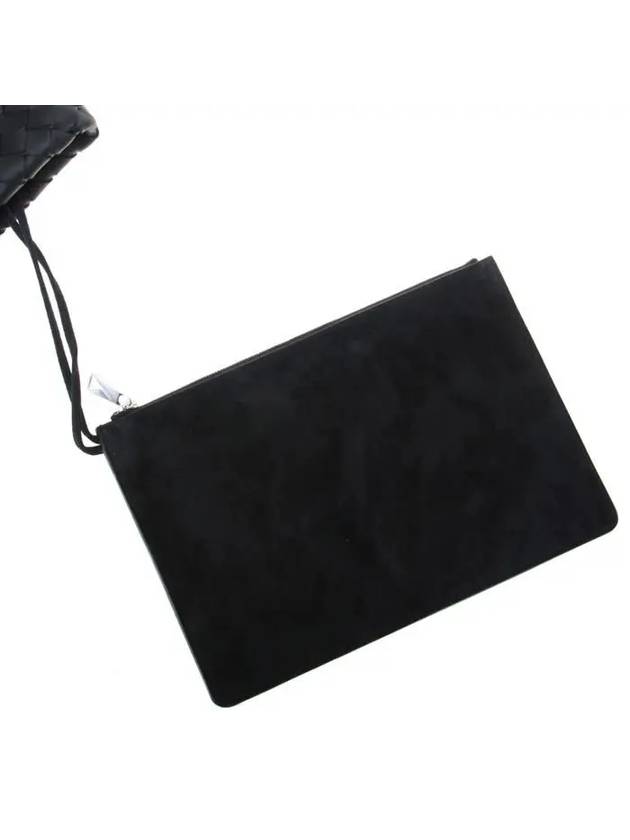 Intrecciato Document Clutch Bag Black - BOTTEGA VENETA - BALAAN 8