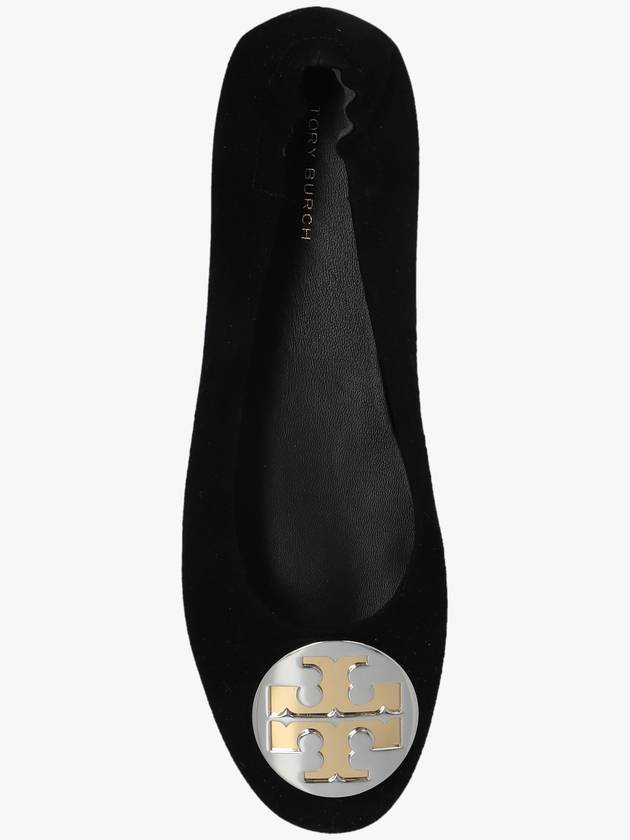 Tory Burch ‘Claire’ Suede Ballet Flats, Women's, Black - TORY BURCH - BALAAN 6