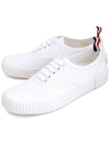 Women's Heritage Cotton Canvas Low Top Sneakers White - THOM BROWNE - BALAAN 2