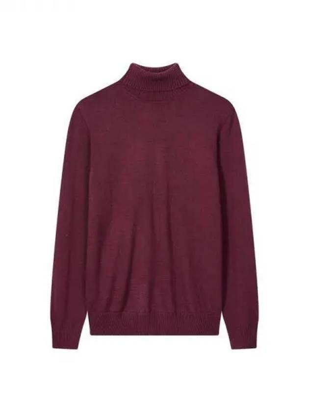 Men s Mini Logo Turtleneck Sweater Burgundy 271299 - EMPORIO ARMANI - BALAAN 1