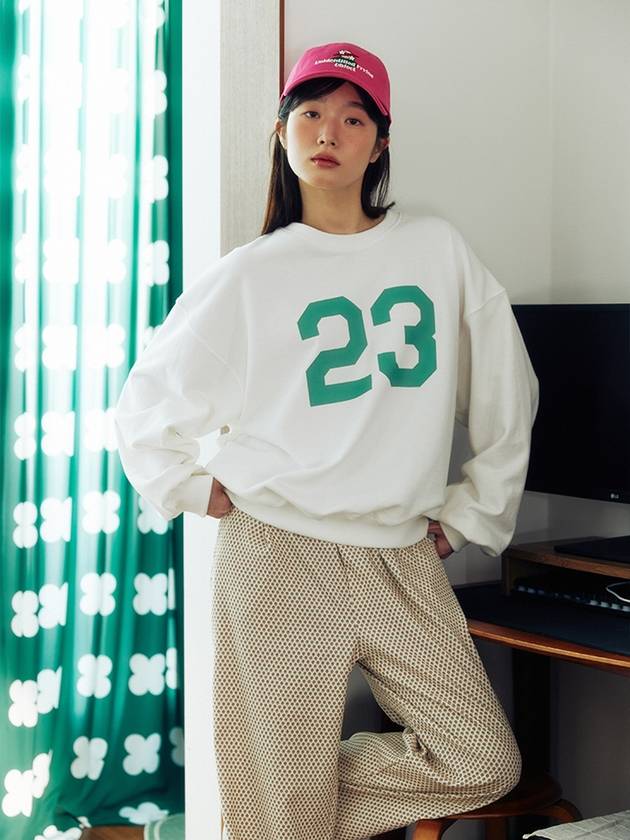 23 Print Sweatshirt Ivory - KOOKEESEE - BALAAN 3