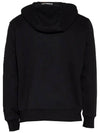 Logo Patch Drawstring Hoodie Black - CP COMPANY - BALAAN 4