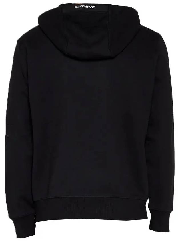 Logo Patch Drawstring Hoodie Black - CP COMPANY - BALAAN 4