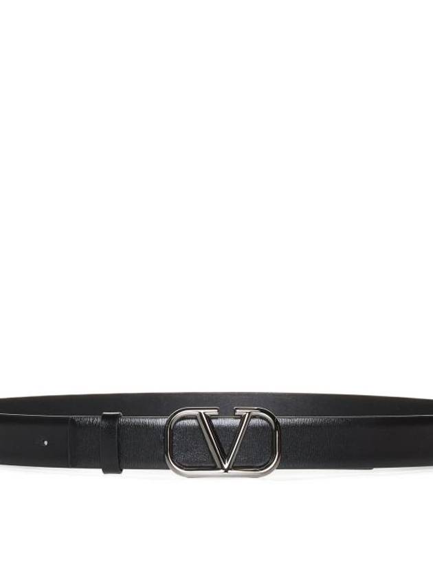 Garavani leather belt 5Y0T0Q90AZR0NO5Y2T0Q90AZR0NO Black - VALENTINO - BALAAN 1