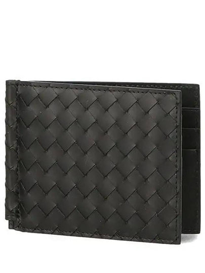 Intrecciato Money Clip Card Wallet Black - BOTTEGA VENETA - BALAAN 2