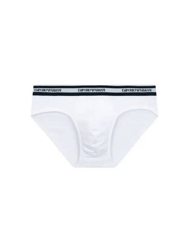 UNDERWEAR ARMANI Max Men s Striped Logo Banding Briefs White - EMPORIO ARMANI - BALAAN 1