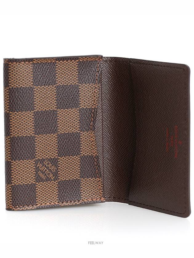 Damier unisex business card wallet flap mini - LOUIS VUITTON - BALAAN 8