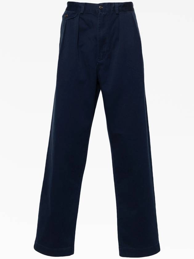 Logo Patch Straight Pants Navy - POLO RALPH LAUREN - BALAAN 2