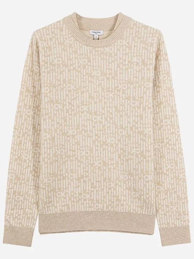 Women s Jacquard Knit Sweater CA2SW230106 - CALVIN KLEIN GOLF - BALAAN 6