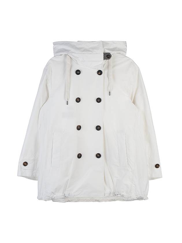 Women's Hooded Jacket White - BRUNELLO CUCINELLI - BALAAN 10