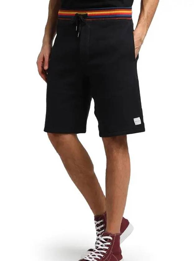 Striped Washing Banding Shorts Black - PAUL SMITH - BALAAN.