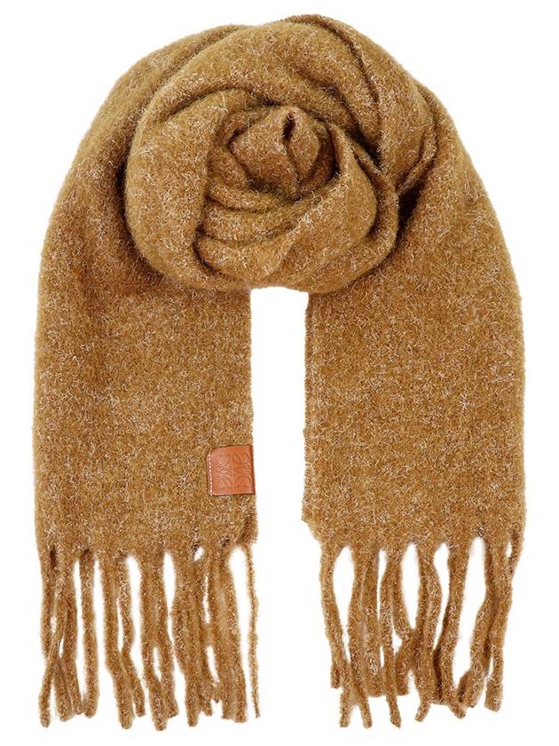 Alpaca Mohair Scarf Camel - LOEWE - BALAAN 2