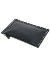 Rockstud Clutch Bag Black - VALENTINO - BALAAN.