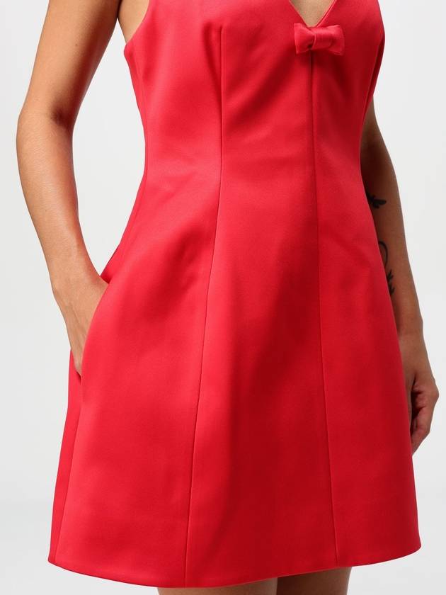 Bow satin short dress red - MARC JACOBS - BALAAN 5