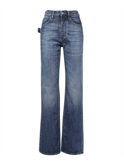 Washed Straight Fit Denim Jeans Blue - BOTTEGA VENETA - BALAAN 2