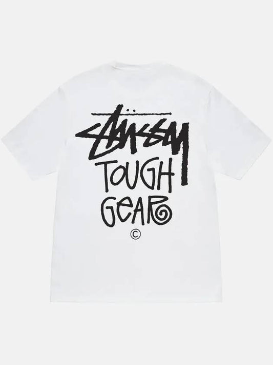 Tough Gear Short Sleeve T-Shirt White - STUSSY - BALAAN 2