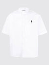 Mini Thunderbolt Logo Short Sleeve Shirt White - NEIL BARRETT - BALAAN 4