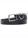 Y Project Y Love Buckle Leather Belt BELT11S24 BLACK SILVER - Y/PROJECT - BALAAN 3