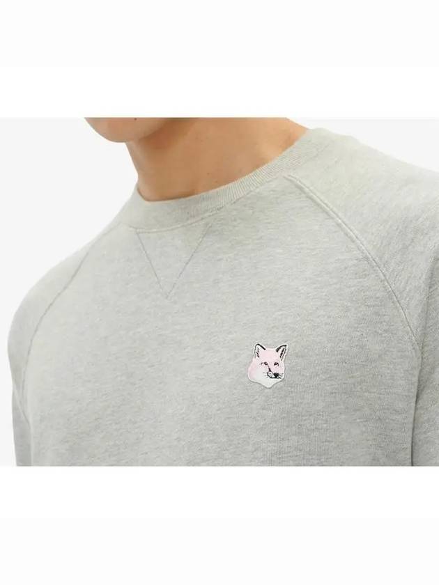 Monochrome Fox Head Patch Classic Cotton Sweatshirt Grey Melange - MAISON KITSUNE - BALAAN 6