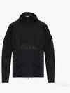 Hyper Dense Nylon Raso Logo Patch Hoodie Jacket Black - STONE ISLAND - BALAAN 2