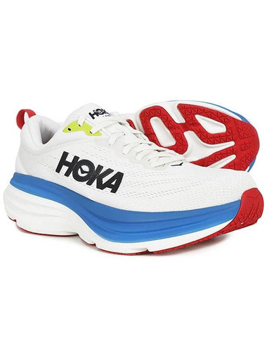 Bondi 8 Wide Low Top Sneakers Blanc De Blanc - HOKA ONE ONE - BALAAN 1