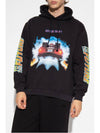 Back To The Future Print Hoodie Black - VETEMENTS - BALAAN 9