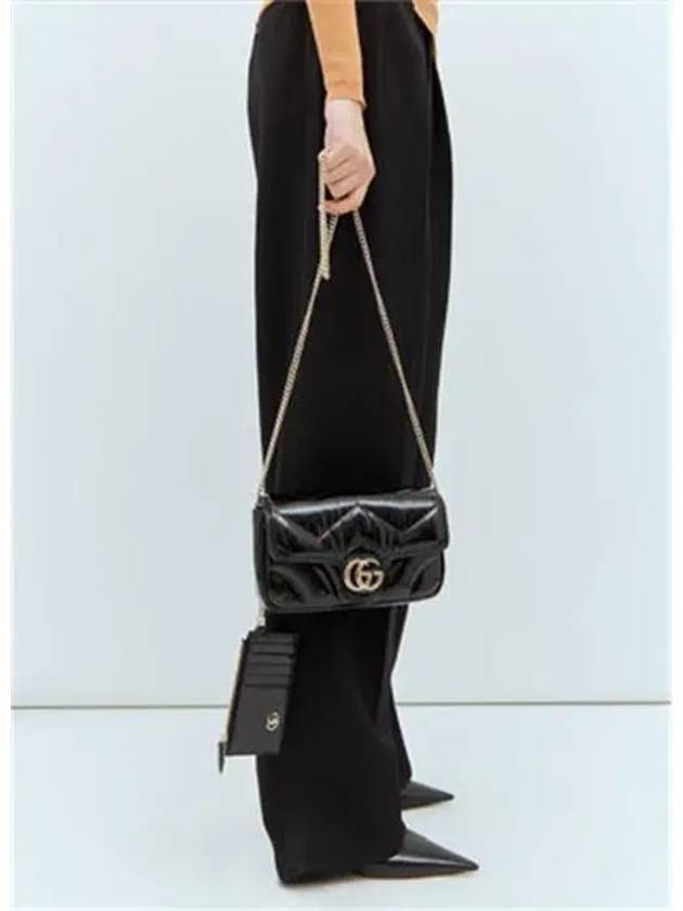 GG Marmont Shoulder Bag Black - GUCCI - BALAAN 4