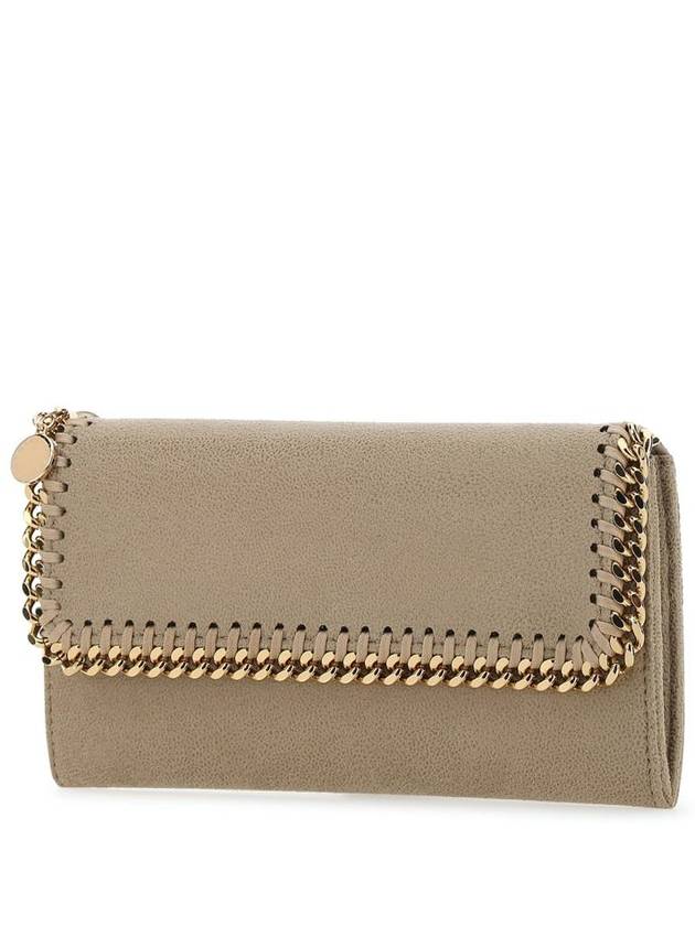 gold-plated Falabella Continental long wallet beige - STELLA MCCARTNEY - BALAAN 3