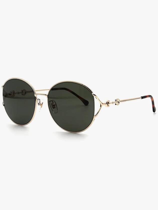 Eyewear Gold Sunglasses Green - GUCCI - BALAAN 3